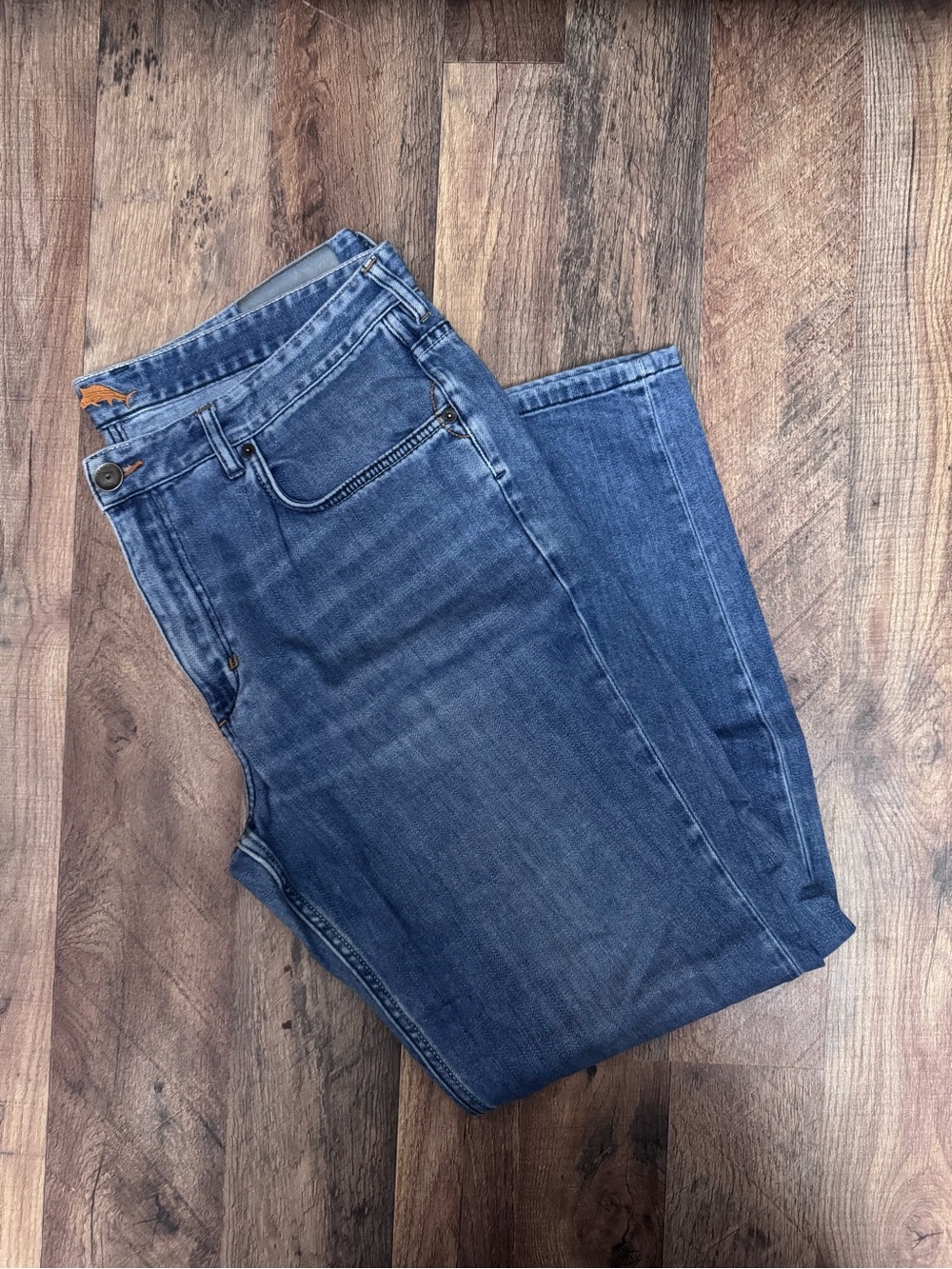 Tommy Bahama Men's Straight Leg Blue Jeans